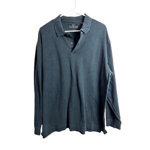 Calaway Golf Sport Black long Sleeve Polo Golf Shirt Mens Large Athletic